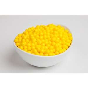 Yellow Sugar Candy Beads (10 Pound Case)  Grocery 