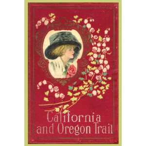  California and Oregon Trail 12X18 Art Paper with Gold 