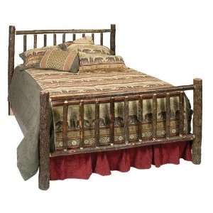  Hickory Log California King Bed in Traditional: Home 