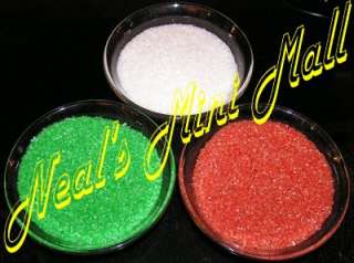 LARGE Edible Crystal Sanding Sugar sprinkles. Christmas  