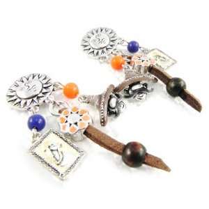  french touch loops Mexico orange blue. Jewelry