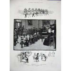  1884 Training School Stage Dancing Ballet Minuet Art: Home 