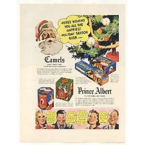   Camel Cigarette Christmas Cartons Prince Albert Print Ad Home