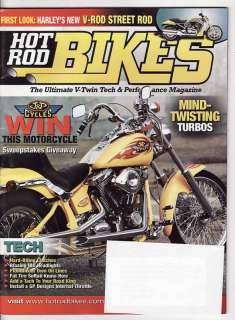 HOT ROD BIKES (5/2005) Harleys V Rod Street Rod  