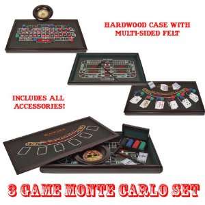  3 in 1 Monte Carlo Casino Set: Sports & Outdoors