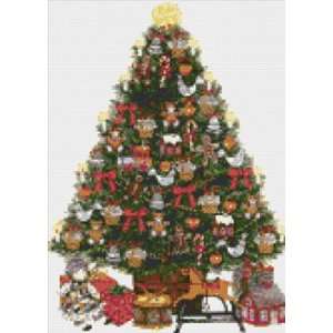  Christmas Tree with Toys Counted Cross Stitch Kit 