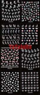 Nail Art Stickers Jewelry Crystal Flower Lot Fsmj1  