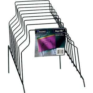  Step File, 8 Sections, Wire, 10 1/8w x 12 1/8d x 11 7/8h 