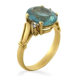   Diamond and Blue Topaz Ring (.05 ct. tw.): Alicias Jewelers: Jewelry