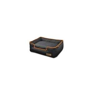  Lounge Bed   Denim   Orange: Pet Supplies