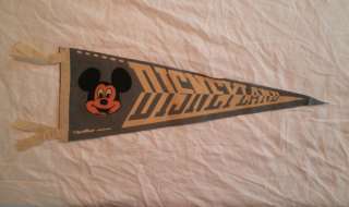vintage Disneyland Mickey Mouse pennant  