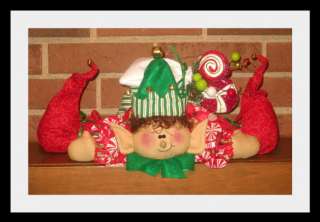 Primitive Christmas Shelf Sitter~Ernie Elf~PATTERN #292  