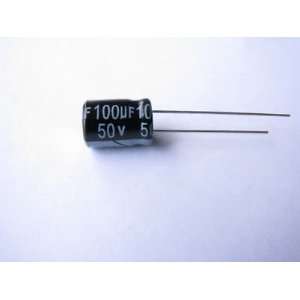  Capacitor 100uf 50V Electrolytic 20 pcs FL, USA 