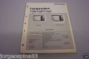 TOSHIBA C398/C399C399C COLOR TV SERVICE MANUAL H/C  
