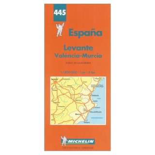  Michelin Spain Central/Eastern Map No. 445 (Michelin Maps 