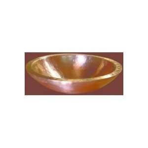 HP Austin V12 Hand Hammered Basin 16 Gauge Copper Vessel Sink with 2 