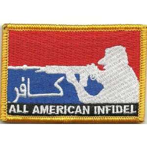  American Infidel Tactical Patch   Red, White & Blue 