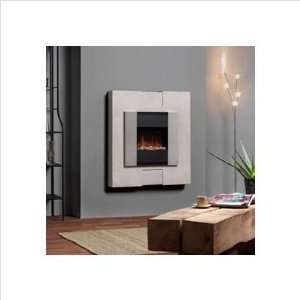   Wall Mounted Electric Fireplace Finish: Cast Stone: Home & Kitchen