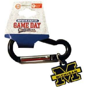   : NCAA Michigan Wolverines PVC Carabiner Keychain: Sports & Outdoors