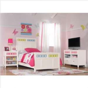   Bedroom Set in Eggshell White (3 Pieces) Size Queen