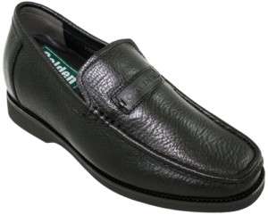 CALDEN K771709 3 Height Increase Black Slip On Loafers  