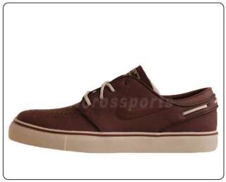 Nike Zoom Stefan Janoski Premium Dark Oak Brown Leather 2011 SB Shoes 