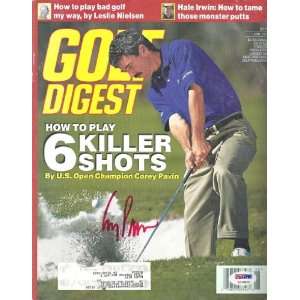  Corey Pavin Autographed/Hand Signed Golf Digest Magazine 