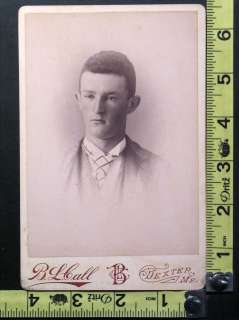   Cabinet Photo Card of Young Man, Dexter, Maine   IDd as Leroy Folsom