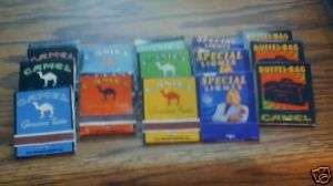 LOT OF 13 BOOK MATCHES CAMELS/ JOE CAMEL VARIETY  