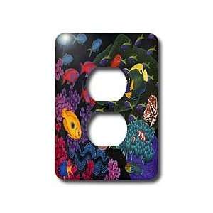 Steve Shachter Art   SOUTH PACIFIC REEF   Light Switch Covers   2 plug 