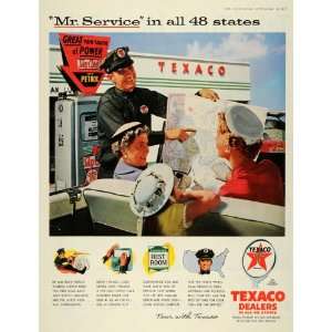 1956 Ad Mr Service Texaco Gas Station Petroleum Petrox 