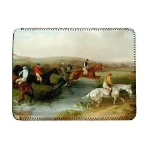  Steeplechasing The Hurdle, 1869 (oil on   iPad Cover 