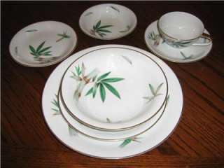 Here is a lovely vintage Noritake China set in the beautiful bamboo 