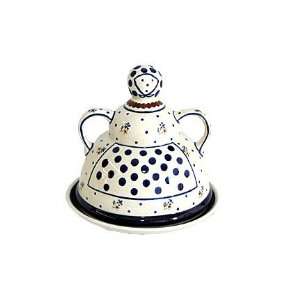  Polish Pottery Country Meadow Cheese Lady Kitchen 