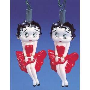  Set of 30 Betty Boop in Red Dress Novelty Christmas Lights 