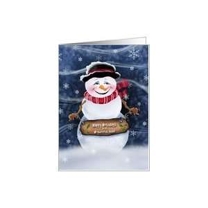  Aunt Jolly Smiling Snowman Christmas Cards Card Health 