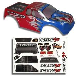  1/10 Truck Body Red, White, And Blue