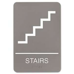  ADA Sign, 6 x 9, Stairs, Gray