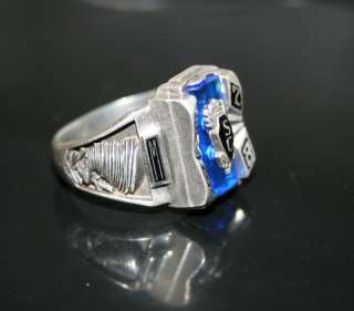 Vintage Jostens Sterling Silver Class/Sports Ring Size 13  