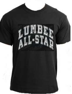 LUMBEE ALL STAR Native American sports clothing t shirt  
