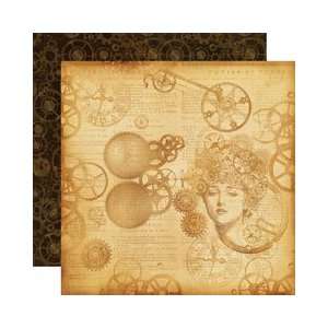  Steampunk Debutante Double Sided Paper 12X12 Mechanical 