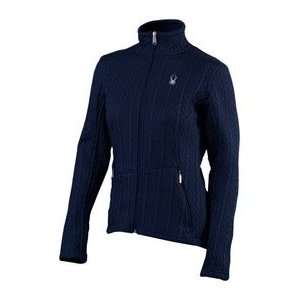   Womens Full Zip Cable Knit Mid Weight Sweater: Sports & Outdoors