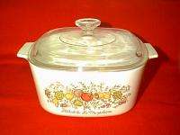 CORNING WARE SPICE OF LIFE 3 QT DUTCH OVEN WITH LID  