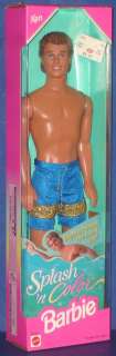 SPLASH N COLOR KEN Barbie Doll Mattel 1997 NRFB  