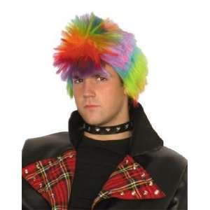  Pams Spiky Punk Multi Coloured Wig Toys & Games