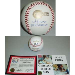    Joey Cora Signed 2005 WS Baseball w/WS 05 Champs