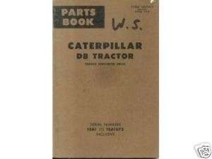 Caterpillar D8 Tractor Torque Converter Parts book  