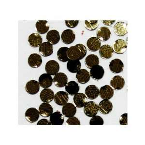  Zink Color Nail Art Spangles Round Dot Bronze 100Pc.Cell 