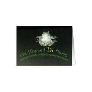  16th Birthday Missouri Tree Frog Hopped Card: Toys & Games