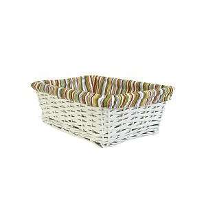 Southern Living Zootopia Basket with Liner, Green/White
